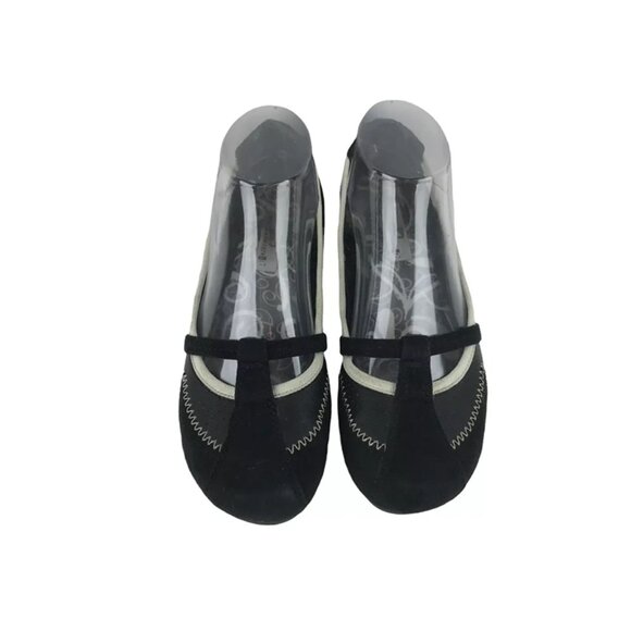 SO Wearit Declareit Womens Black Gray Round Toe Slip On Ballet Flat Size US 6 - Picture 4 of 9